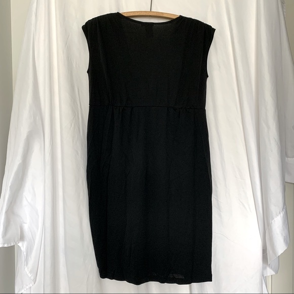 Filippa K Black Sleeveless V-neck Dress with pockets - Picture 2 of 4